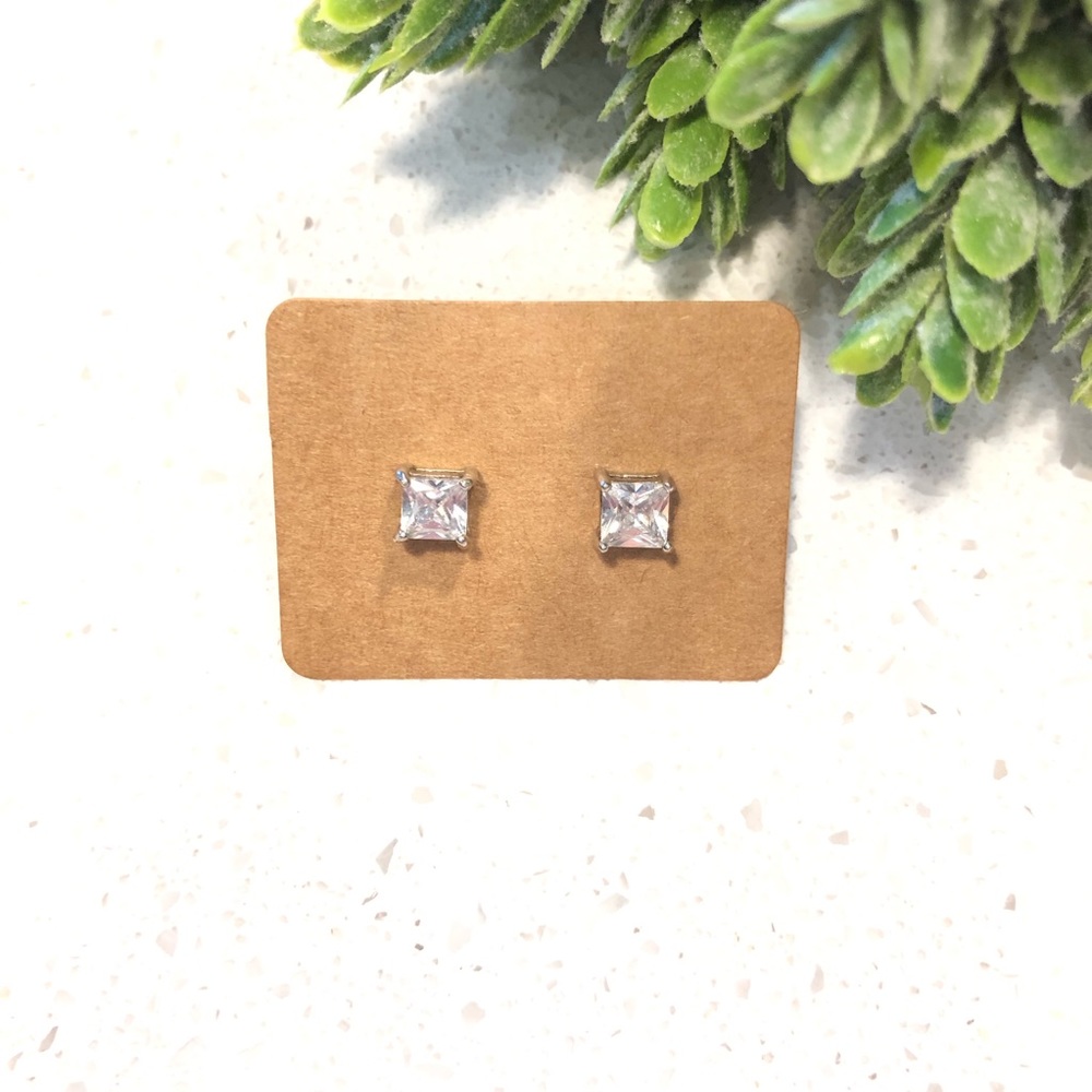 Rhinestone Stud Earrings